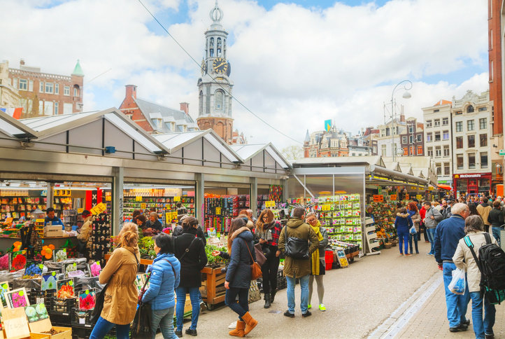 I Amsterdam finns många marknader